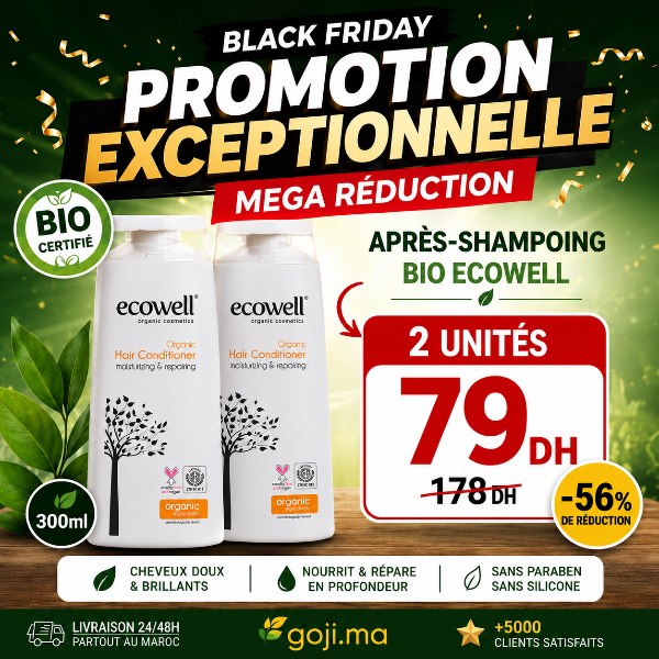 Après-shampoing BIO pour cheveux, 300ml - ECOWELL