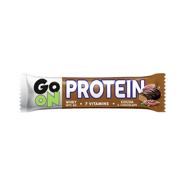 Barre protéinée au Cacao, 50g - GO ON