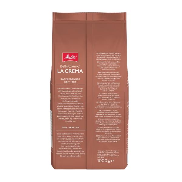 قهوة كاملة الحبوب بيلاكريما لا كريما (3/5)، 1 كجم - MELITTA