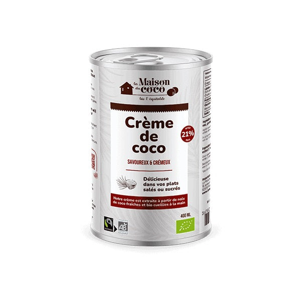 Crème de Coco 21% 400 ml - La Maison du coco Maroc vente en ligne epicerie Fine