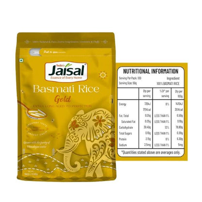Riz Basmati Gold Jaisal – Vieilli, Extra Long & Aromatique - JAISAL ORGANIC