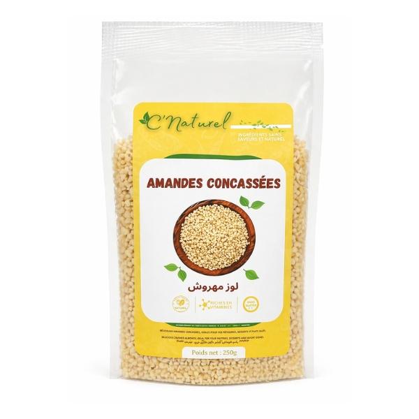 Amandes concassées, لوز مهروش - C'Naturel