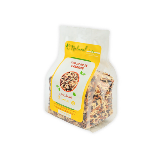 Trio de riz de camargue - blanc, rouge et noir  - c'natural