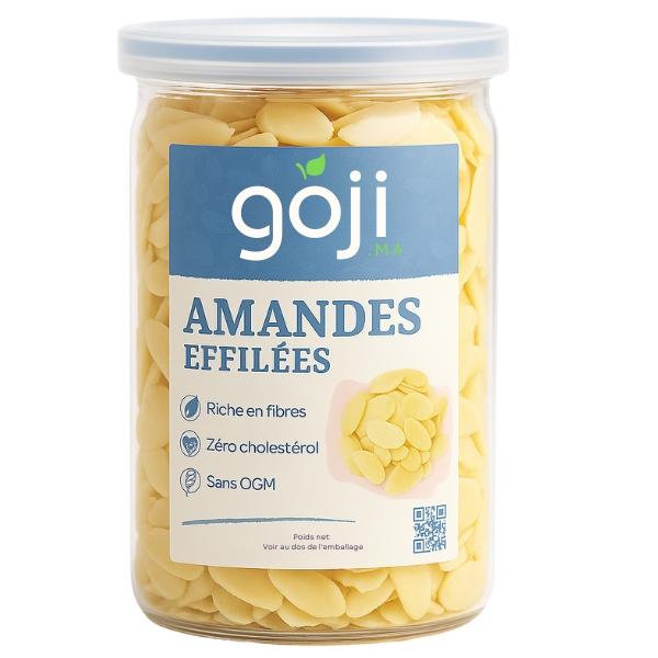 لوز مقطع، 200 غرام - GOJI.MA