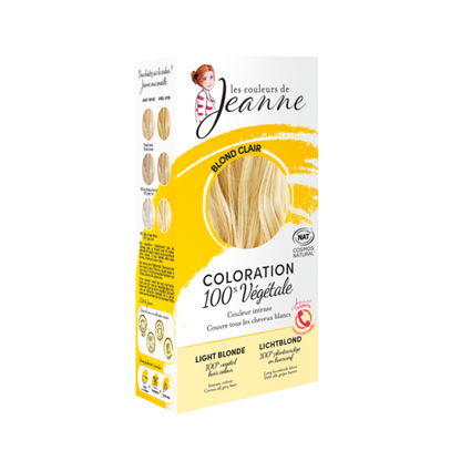 Coloration blond clair 100% végétale 100g - Les couleurs de jeanne Maroc vente en ligne epicerie Fine 