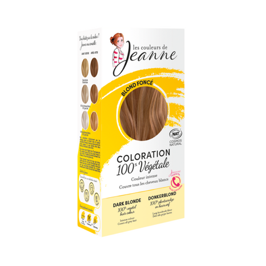 Coloration Blond Foncé 100% végétale 100g - Les couleurs de jeanne Maroc vente en ligne epicerie Fine 