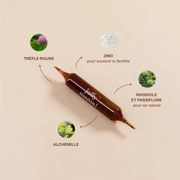 مكمل غذائي للخصوبة Cocooning+، 20 أمبولة - JOLLY MAMA