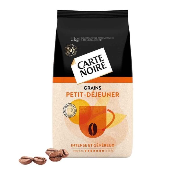 قهوة حبوب إفطار مكثف وسخي، 1 كغ - Carte Noire