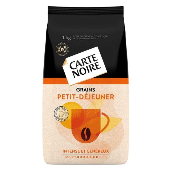 قهوة حبوب إفطار مكثف وسخي، 1 كغ - Carte Noire