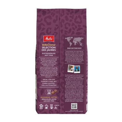 قهوة حبوب بيلا كريما سيلكشن ديس يارس (3/5)، 1 كجم - MELITTA