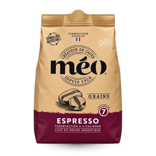 Café en grains, Espresso intensité 7, 500g - MÉO