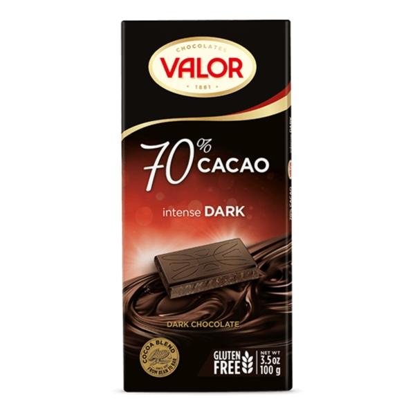 Chocolat noir à 70% de cacao DARK - VALOR
