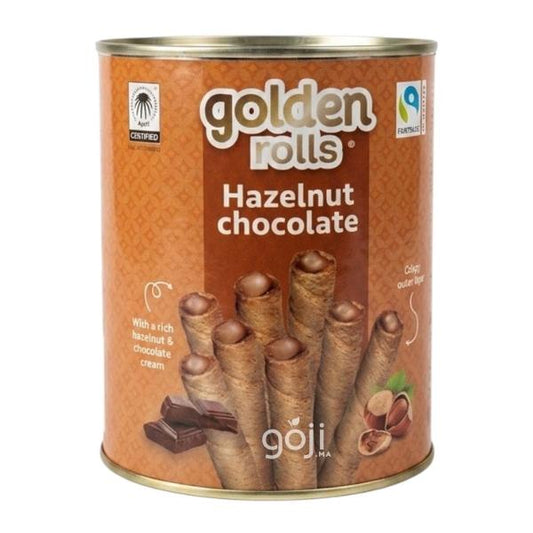 Cigares croustillante Chocolat & Noisette, 300g - GOLDEN ROLLS