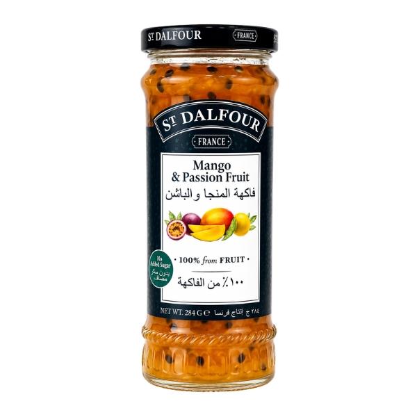 Confiture Mangues et Passion sans sucre ajouté, 284g - ST DALFOUR