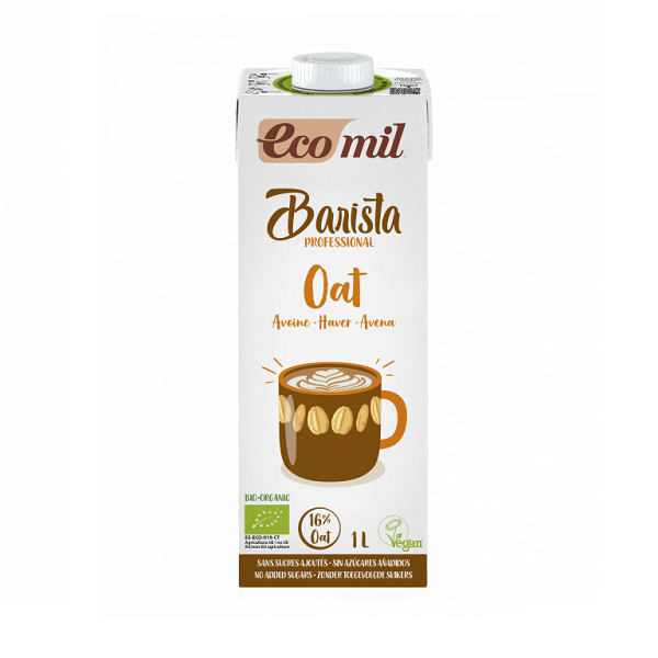 Barista boisson à l’avoine sans sucres ajoutés Bio 1L - Ecomil Maroc vente en ligne epicerie Fine 