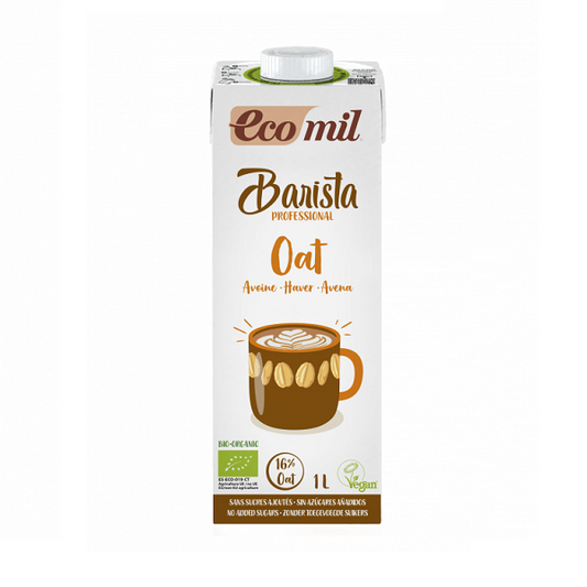 Barista boisson à l’avoine sans sucres ajoutés Bio 1L - Ecomil Maroc vente en ligne epicerie Fine 