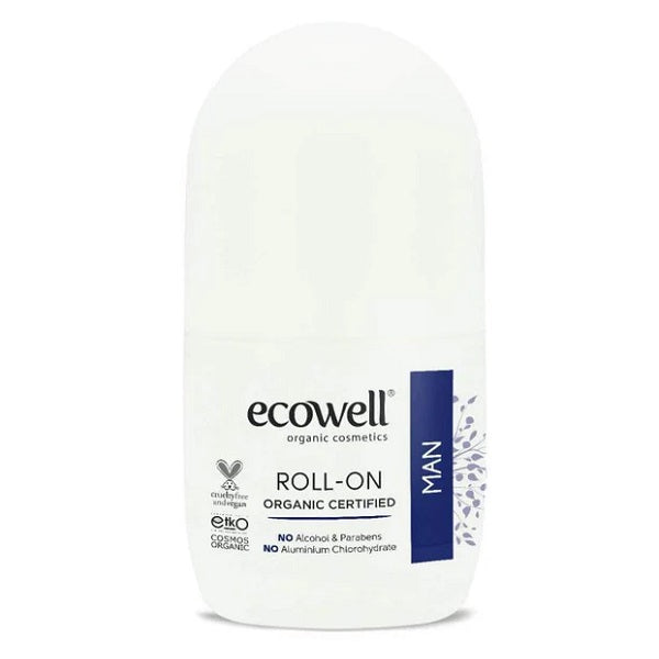Déodorant à bille BIO pour Hommes, 75ml - ECOWELL