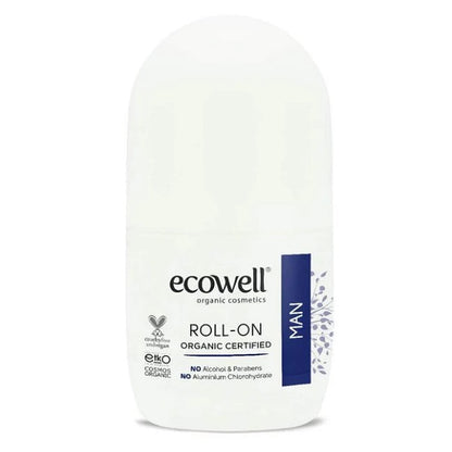 Déodorant à bille BIO pour Hommes, 75ml - ECOWELL