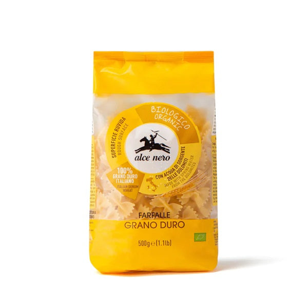 Farfalle de blé dur bio - ALCE NERO Maroc vente en ligne epicerie Fine 