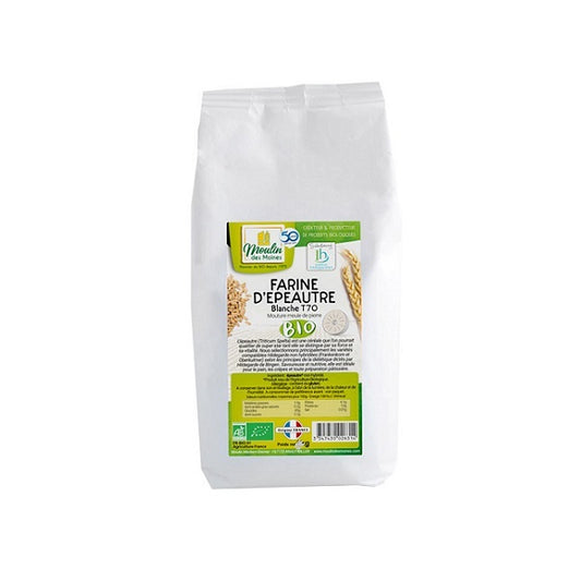 Farine d'épeautre blanche T170 - Moulin des Moines Maroc vente en ligne epicerie Fine 
