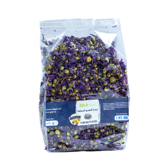 Fleurs violette séchées -  زهرة البنفسج المجففة Maroc vente en ligne epicerie Fine 
