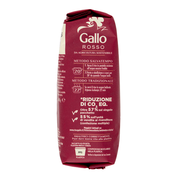 Riz ROUGE Complet, agriculture durable, -55% CO2eq - GALLO