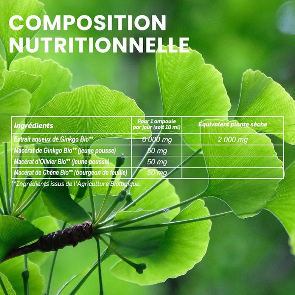 Ginkgo Bio 2000، 20 أمبولة - SANTAROME BIO
