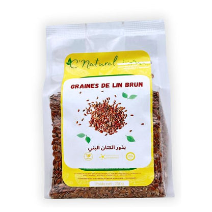 Graines de lin brun, زريعة الكتان - C'Naturel