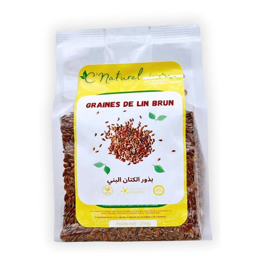Graines de lin brun, زريعة الكتان - C'Naturel
