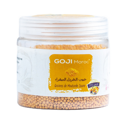 Graines de Moutarde Jaune - حبوب الخردل  الصفراء Maroc vente en ligne epicerie Fine 