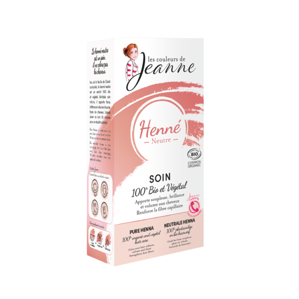 Henné neutre bio 100g - Les couleurs de jeanne Maroc vente en ligne epicerie Fine 