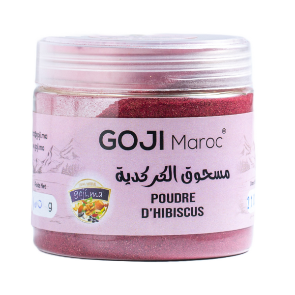 Poudre d'hibiscus - Carcadet كركديه  مطحون Maroc vente en ligne epicerie Fine 