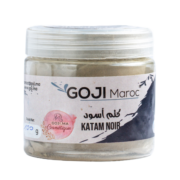 Hénne Katam Noir en poudre - حناء كتم 100 % طبيعي لون أسود Maroc vente en ligne epicerie Fine 