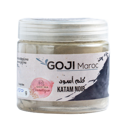 Hénne Katam Noir en poudre - حناء كتم 100 % طبيعي لون أسود Maroc vente en ligne epicerie Fine 