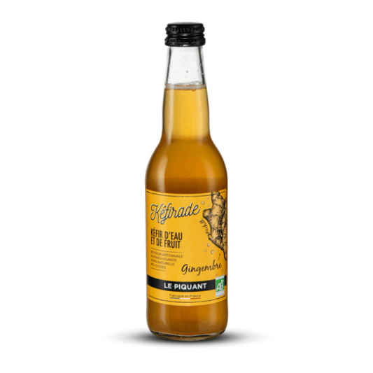 Kéfir d’Eau et de Fruit Gingembre 33Cl - KÉFIRADE Maroc vente en ligne epicerie Fine 