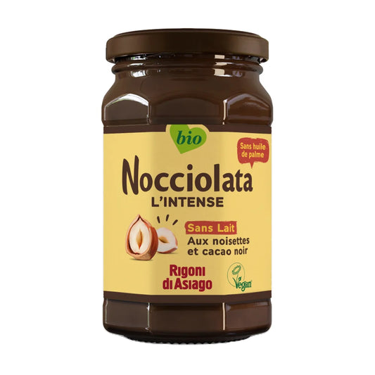 Pâte à tartiner DARK au cacao et noisettes sans Lactose, 250g - RIGONI DI ASIAGO