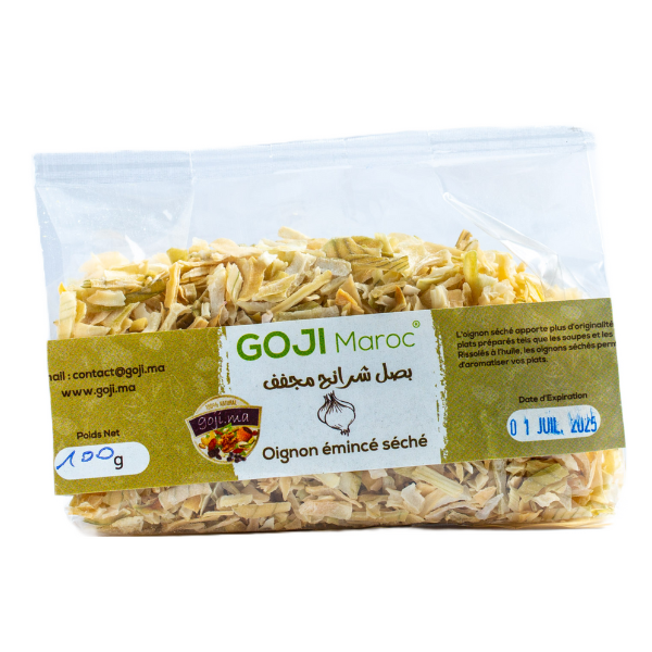 Oignon émincé séché - بصل شرائح مجفف Maroc vente en ligne epicerie Fine 