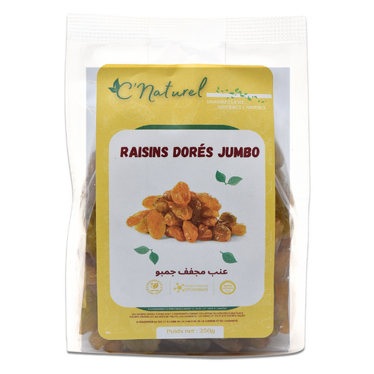 Raisins dorés jumbo, زبيب جمبو - C'Naturel