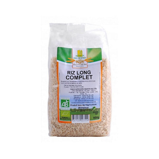 Riz long complet - Moulin des moines Maroc vente en ligne epicerie Fine 