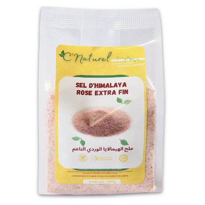 Sel rose d'Himalaya Extra fin, ملح الهملايا ناعم جدا - C'Naturel