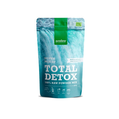 Total Detox Mix 2.0 en poudre, 250g - PURASANA Maroc vente en ligne epicerie Fine 