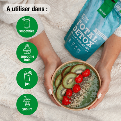 Total Detox Mix 2.0 en poudre, 250g - PURASANA Maroc vente en ligne epicerie Fine 