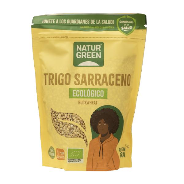 حبوب الحنطة السوداء العضوية، 500 غرام - NaturGreen