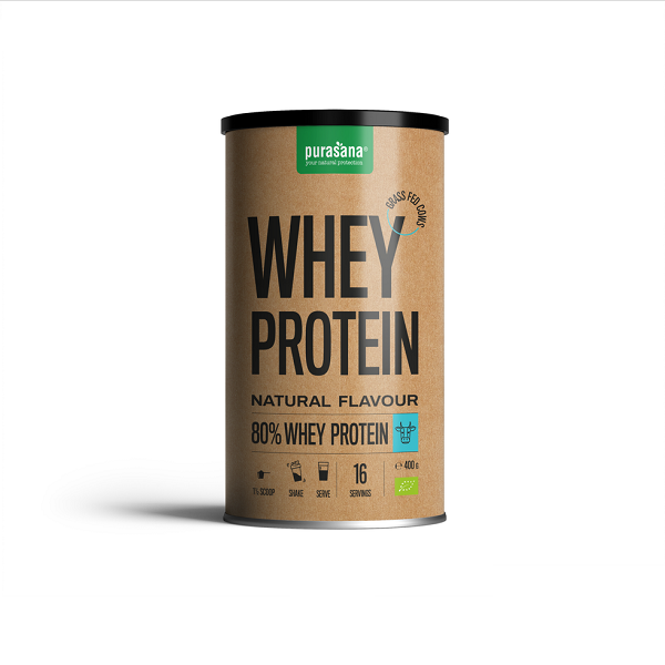 Whey en Poudre au Petit Lait Nature 400g - PURASANA Maroc vente en ligne epicerie Fine 