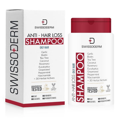 Shampoing anti-chute cheveux gras OILY HAIR 300ml SWISSODERM
