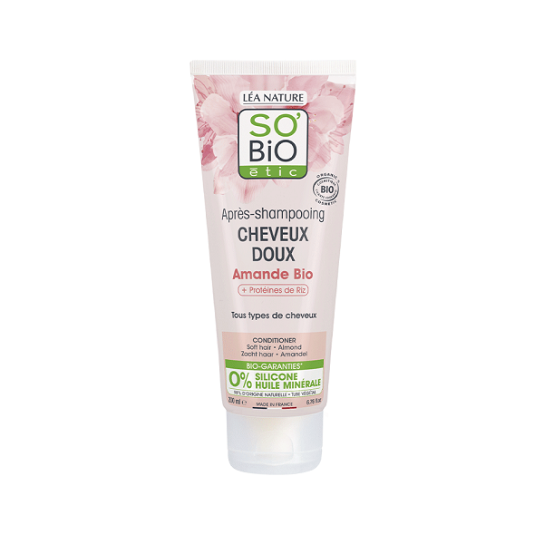 Après Shampoing cheveux doux au lait d'amande 200 ml - So' Bio ETIC Maroc vente en ligne epicerie Fine 