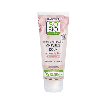 Après Shampoing cheveux doux au lait d'amande 200 ml - So' Bio ETIC Maroc vente en ligne epicerie Fine 