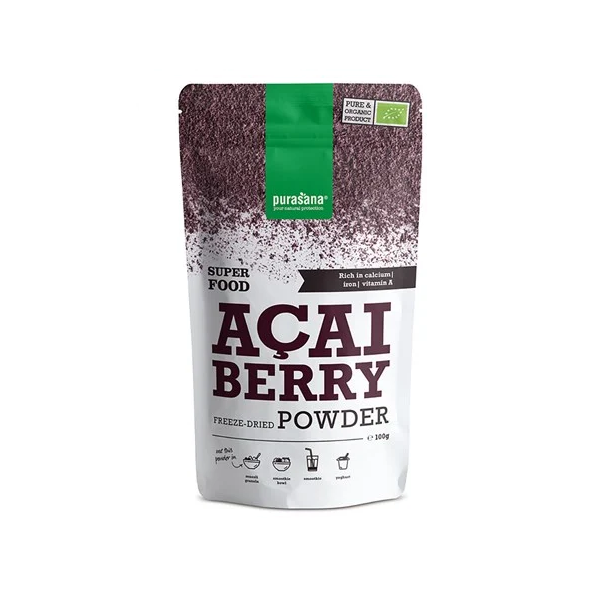 Açai en poudre 100g - PURASANA Maroc vente en ligne epicerie Fine 