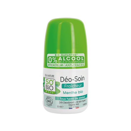Déo-Soin Fraîcheur Menthe 50ml -  So' Bio ETIC Maroc vente en ligne epicerie Fine 