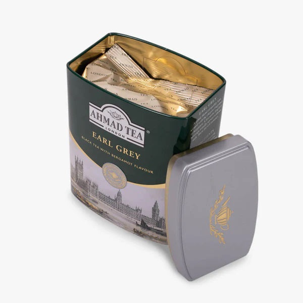 Thé noir au goût de bergamote Earl Grey, 100g - Ahmad Tea Maroc vente en ligne epicerie Fine 